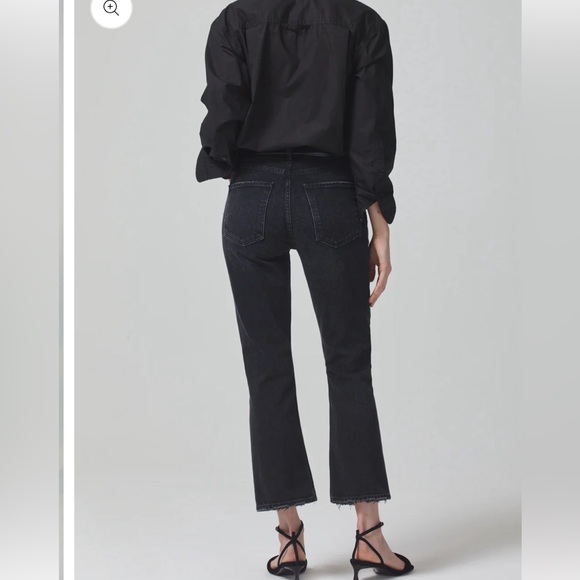 citizen of humanity cropped flared jeans - Picture 3 of 3